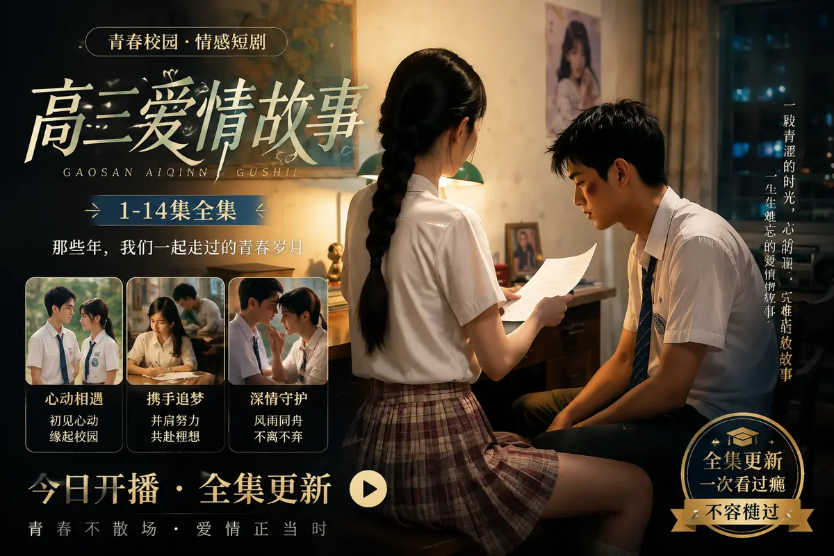 《高三爱情故事》黄果魔改AI短剧蓝光修复中字版 - 全集在线观看无删减 - 免费观看高清零卡顿 - 全程高能无尿点